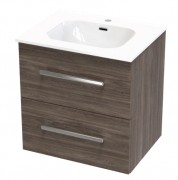 VERTO NERA 600 DOUBLE DRAWER WALL STANDARD FINISH - specify cabinet colour