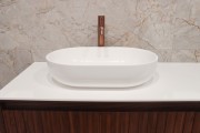 CODE VILLA OVAL VESSEL BASIN - 530X350X125H - MATTE WHITE