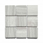 Classic White Wood Tumbled Mosaic 304 x 304