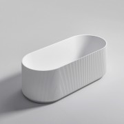PILLAR ACRYLIC F/STANDING BATH - 1700X750X580 - MATT WHITE