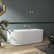 Willow 1500 Back to Wall Bath - Matte White