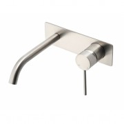 Heirloom 209 Series Wall Basin Mixer Brushed Nickel