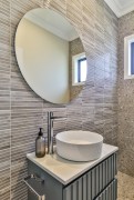 Designed by Emblazon Interior Design Studio. Tiled by Arc Tiling NZ