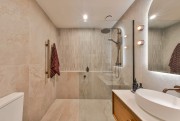 Colosseum Travertine Mosaic with Isla Canyon Ivory 596x1195mm