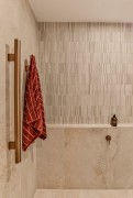 Colosseum Travertine Mosaic with Isla Canyon Ivory 596x1195mm