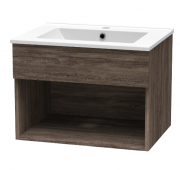 CASHMERE OPEN SHELF VANITY - WALL HUNG