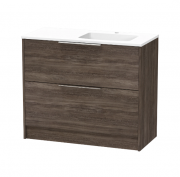 NIKAU GROVE 1000 RIGHT HAND BOWL DOUBLE DRAWER FLOOR COLOUR