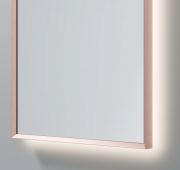 AURA LED SENSOR DEMISTER MIRROR - ARCH - 450X900 - BRUSHED COPPER