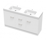 CLASSIC BOLERO 1500 DB FLOOR WHITE MELAMINE