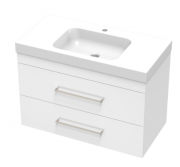 CASHMERE BOLERO 900 DOUBLE DRAWER WALL ULTRA GLOSS WHITE