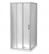 CEZANNE 1000X900 SQUARE 2 SIDED 900 DOOR FLAT BRIGHT