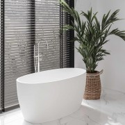 Galleno 1400 Freestanding Oval Bath - Gloss White NEW