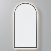 AURA LED SENSOR DEMISTER MIRROR - ARCH - 450X900 - GUNMETAL