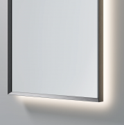AURA LED SENSOR DEMISTER MIRROR - ARCH - 450X900 - GUNMETAL