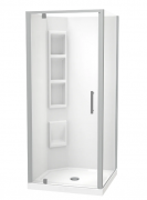 MILLENNIUM 900X900 2 SIDED MOULDED SATIN - CENTRE WASTE