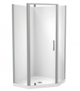 MILLENNIUM 1000X1000 ANGLE CORNER FLAT SATIN- CENTRE WASTE
