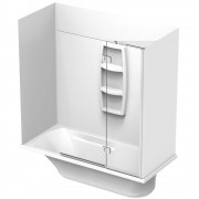 MATISSE 1655 PACKAGE 3 SIDED MOULDED WITH PLATINUM SWING PANEL