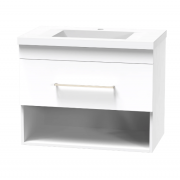 CASHMERE NORFOLK 750 DRAWER OPEN WHITE MELAMINE