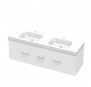 CLASSIC BOLERO 1500 DB WALL WHITE MELAMINE