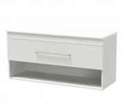 CASHMERE PRO 1200 DRAWER OPEN WHITE MELAMINE