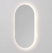 EURO LED SENSOR DEMISTER MIRROR - OVAL - 550X1050MM