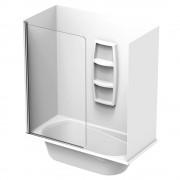 PACIFIC 1525 PACKAGE 3 SIDED MOULDED WITH STANDARD SWING PANEL