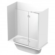 PACIFIC 1655 PACKAGE 3 SIDED FLAT WITH PLATINUM SWING PANEL