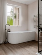 PIPER ACRYLIC CORNER BATH - RH - 1670X790X600 - GLOSS WHITE