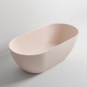 HALO SOLID SURFACE FREESTANDING BATH - 1700X800X560 - MATTE PINK