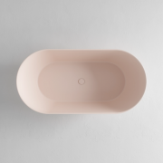 HALO SOLID SURFACE FREESTANDING BATH - 1700X800X560 - MATTE PINK