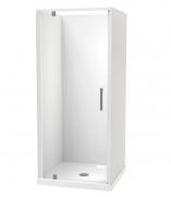 MILLENNIUM 900X900 3 SIDED FLAT WHITE - CENTRE WASTE
