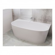 SPENCER 1580 OVAL BACK-TO-WALL BATH - GLOSS WHITE