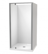 SIERRA 1000X1000 3 SIDED FLAT SATIN - CENTRE WASTE