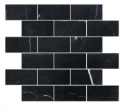 Stone Nero Marquina Satin Brick 300 x 300