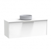 NIKAU PRO 1200 SINGLE DRAWER ULTRA GLOSS WHITE