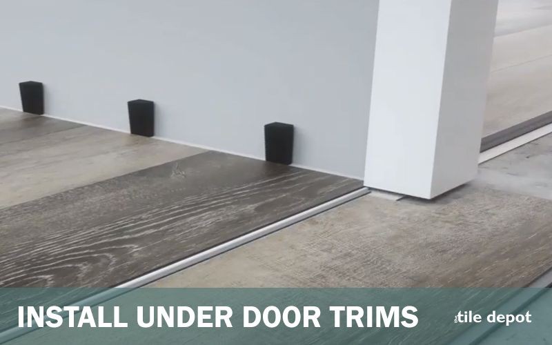 Installation of Neptune under door trims Installation of Neptune under door trims