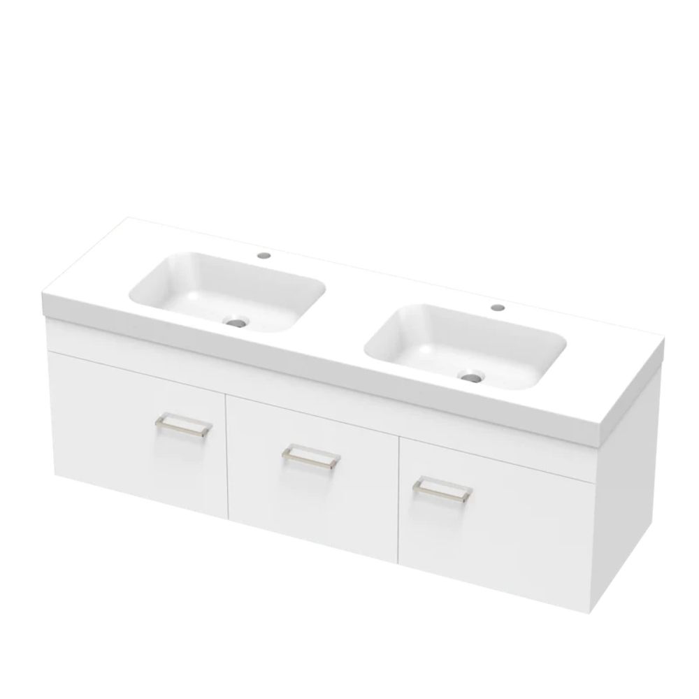 BOLERO 1500 DB CLASSIC WALL WHITE MELAMINE Tile Depot